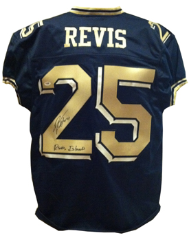 Darrelle Revis Signed Pittsburgh Jersey REVIS ISLAND PSA COA